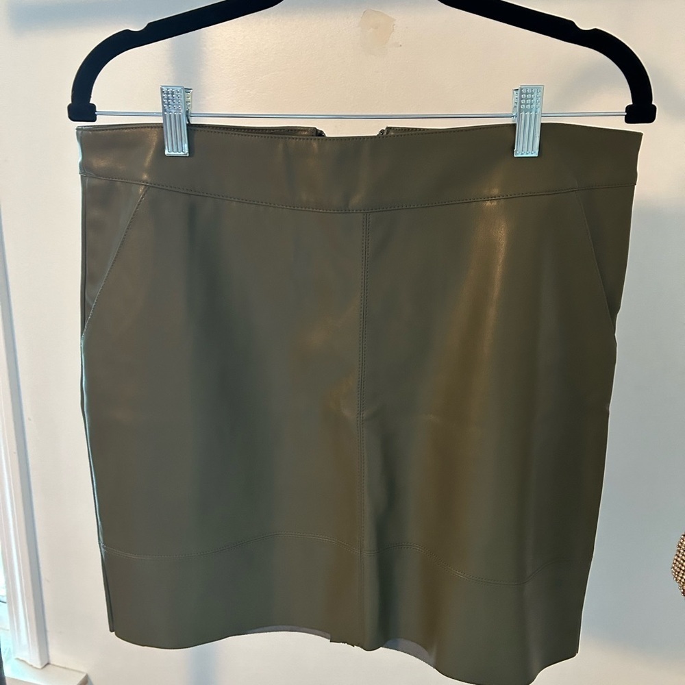 Faux Leather Mini Skirt